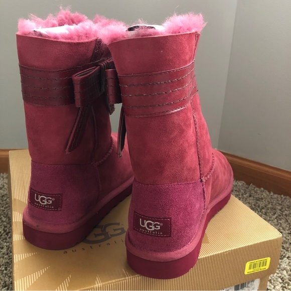 Uosette Sangria LE Ugg Australia Short Boots - Picture 5 of 8